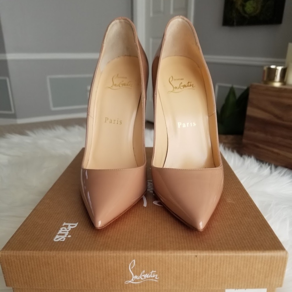 CHRISTIAN LOUBOUTIN 'So Kate' Patent Leather Pointed-Toe Pumps